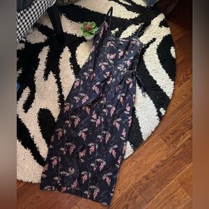 Rebecca Taylor Ivie Floral Sleeveless Wrap Dress 00
